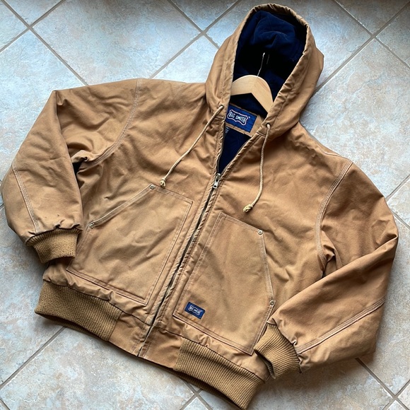SMITH Other - Big Smith men’s medium Workwear Canvas Tricot Quilt-Lined Hooded Work Jacket